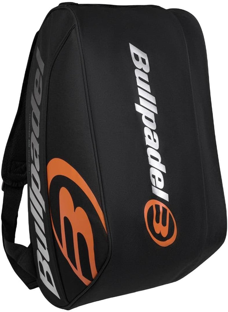 - Paletero Tour Negro, Con Detalles En Blanco Y Naranja, Con Bolsillos Para Palas, Compartimento Para Ropa O Material Y Bolsillos Auxiliares, Asas Acolchadas Y De Mano Para Transportar