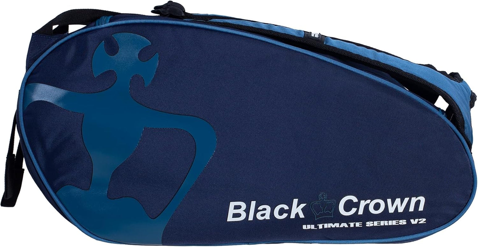 Black Crown - Paletero Ultimate Series V2 - Exterior 100% Poliuretano, Interior 100% Poliéster - Color Marino-Celeste - Diferentes Compartimentos - Comodidad Y Calidad - Amplia Capacidad